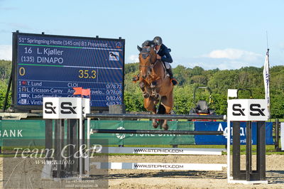 Absolut horses
S1 Springning Heste (145 cm) B1
Nøgleord: lars trier kjoeller;dinapo