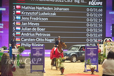 Jydske bank box
VM HERNING 2022 CSI3 Big Tour 1.45m
Nøgleord: mathias noerheden johanssen;accolade;lap of honour