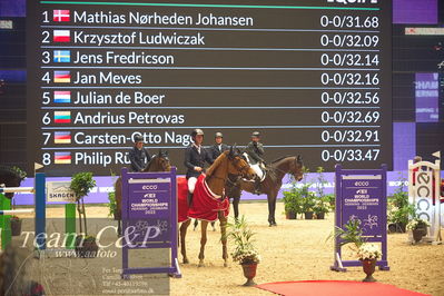 Jydske bank box
VM HERNING 2022 CSI3 Big Tour 1.45m
Nøgleord: mathias noerheden johanssen;accolade;lap of honour