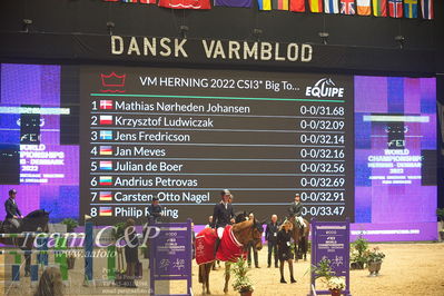 Jydske bank box
VM HERNING 2022 CSI3 Big Tour 1.45m
Nøgleord: mathias noerheden johanssen;accolade;lap of honour